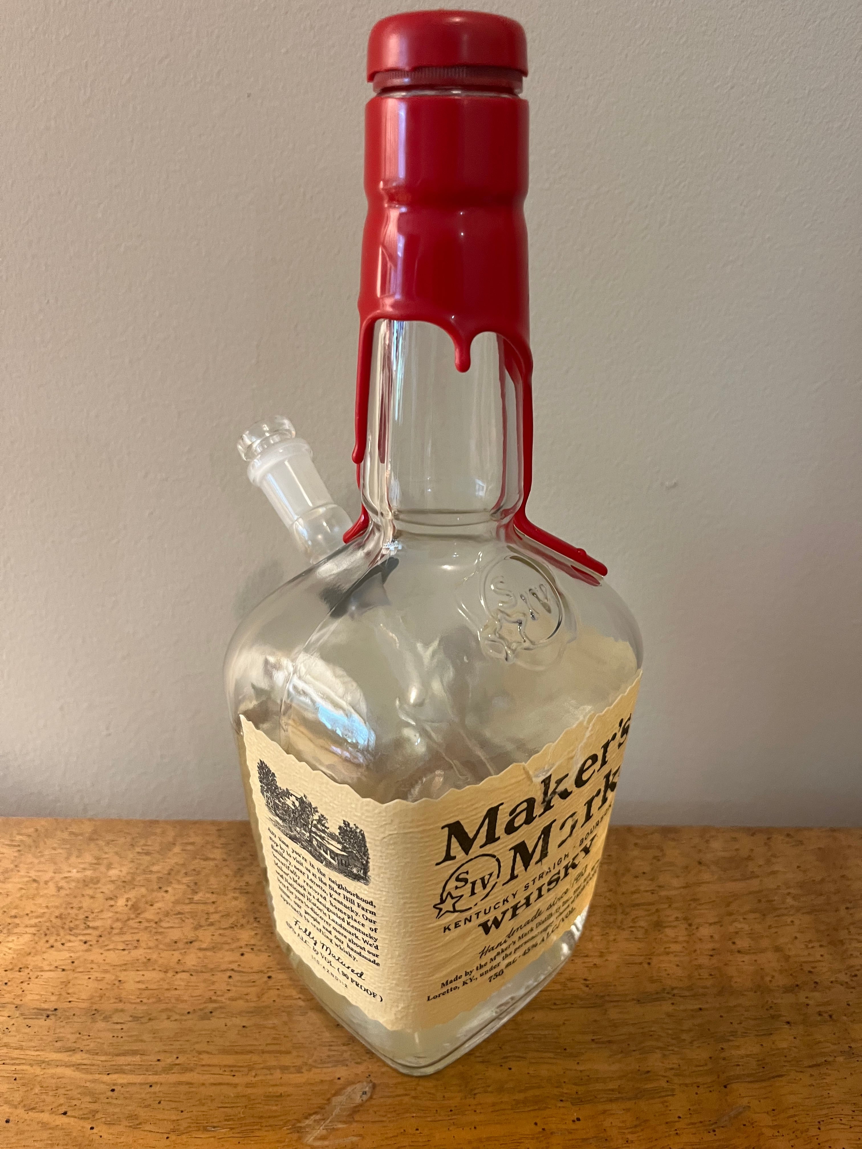 Makers Mark Bottle Bong/Water Pipe