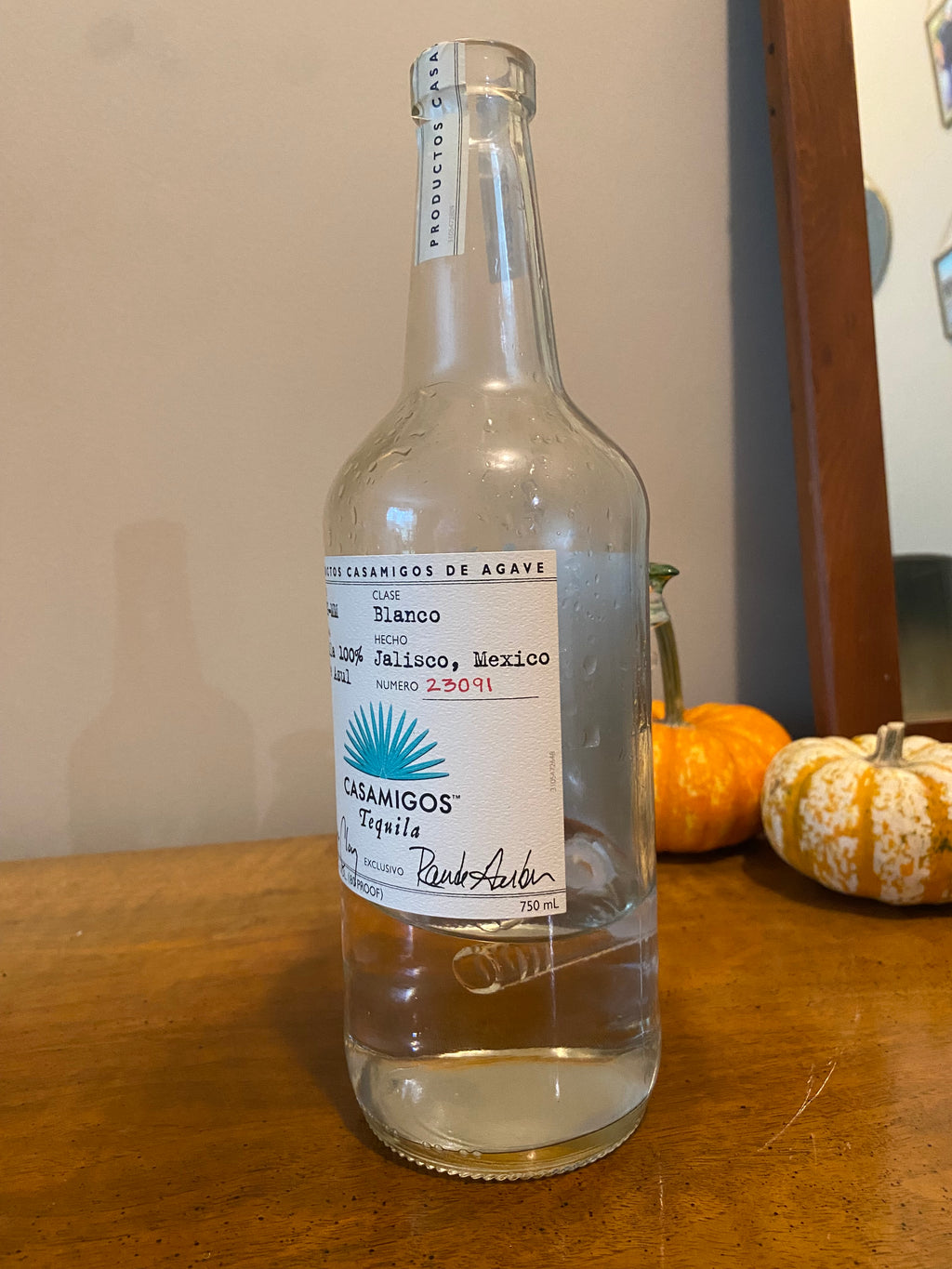 Casamigos Blanco Glass Bottle Bong / Waterpipe