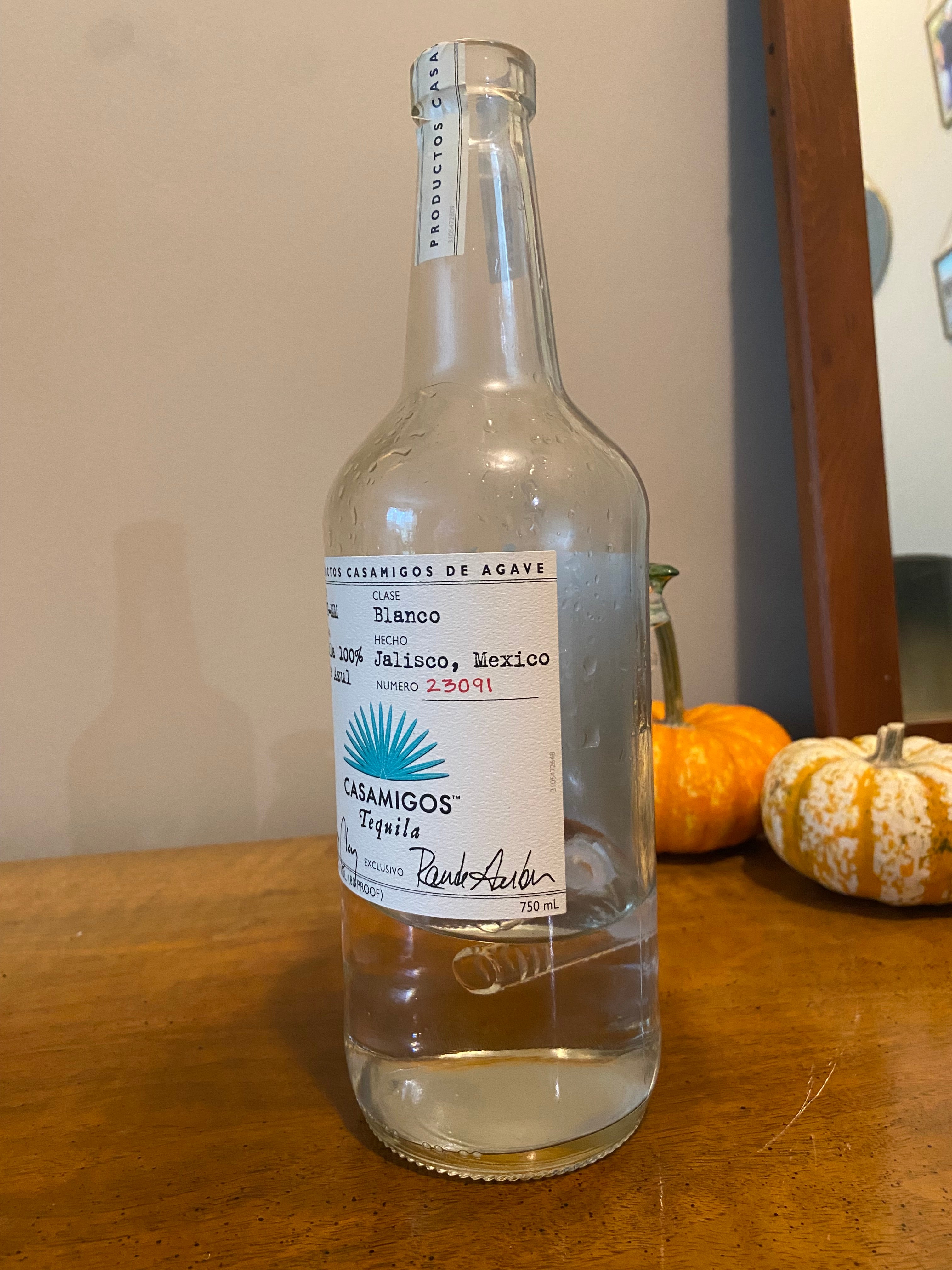 Casamigos Blanco Glass Bottle Bong / Waterpipe