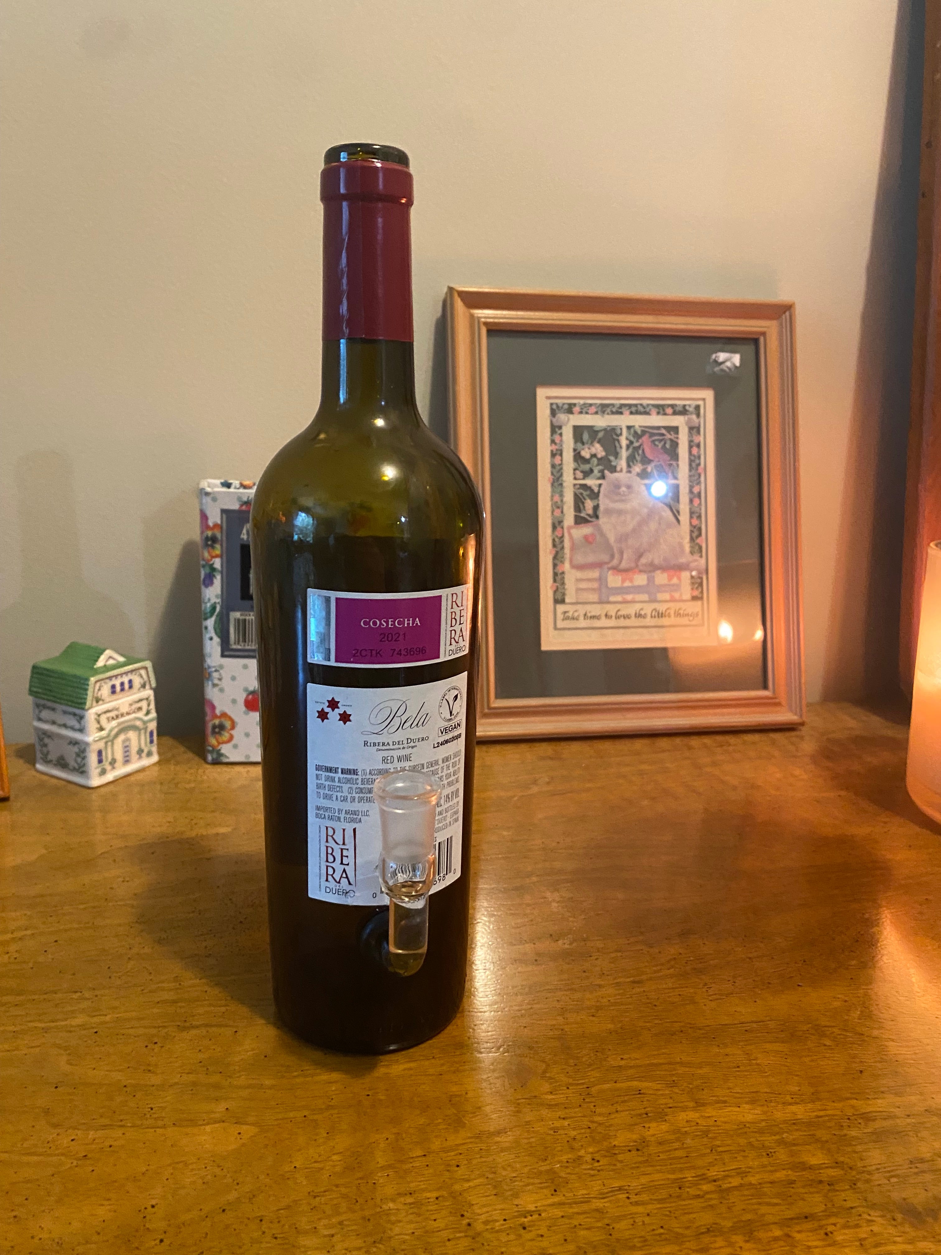 Bela Wine Bottle Glass Bong / Waterpipe