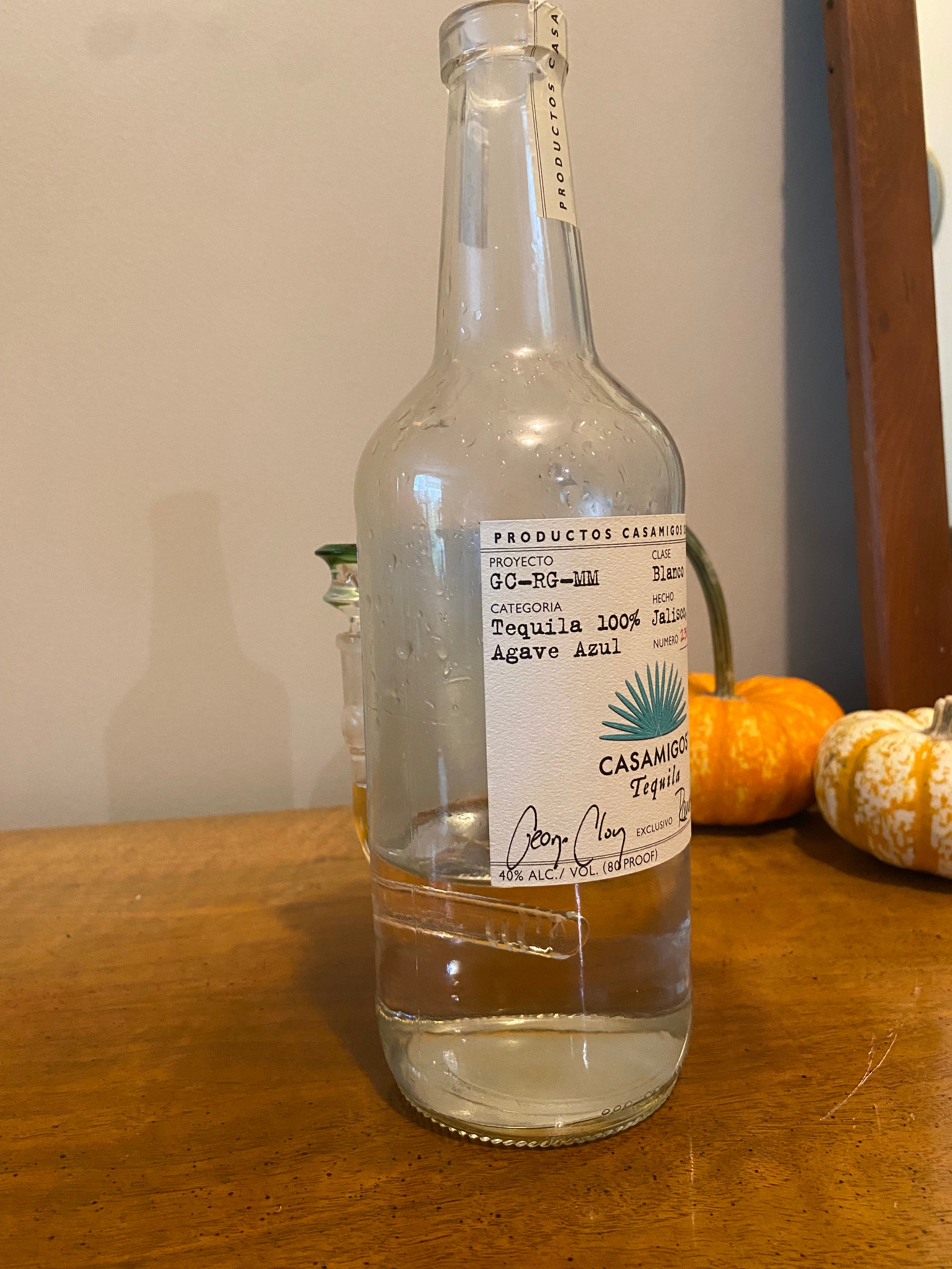 Casamigos Blanco Glass Bottle Bong / Waterpipe