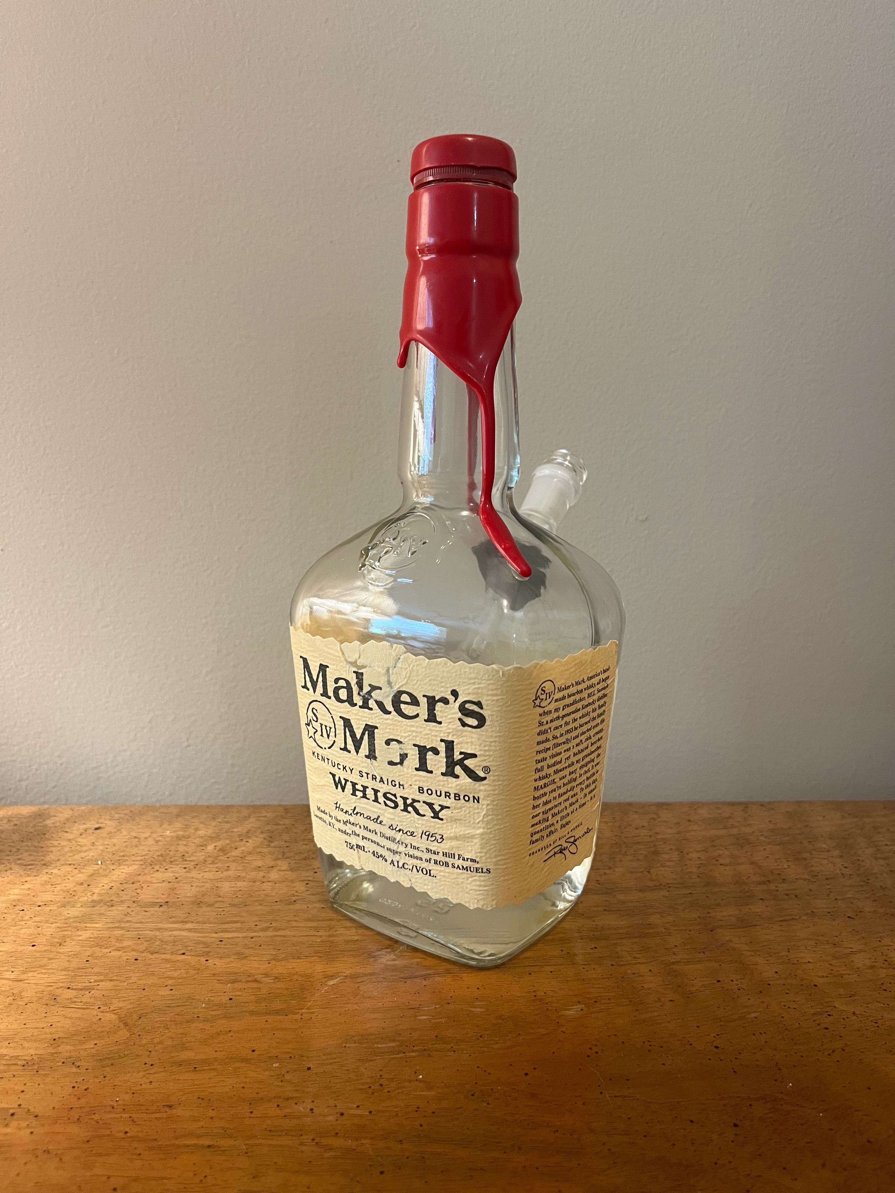 Makers Mark Bottle Bong/Water Pipe