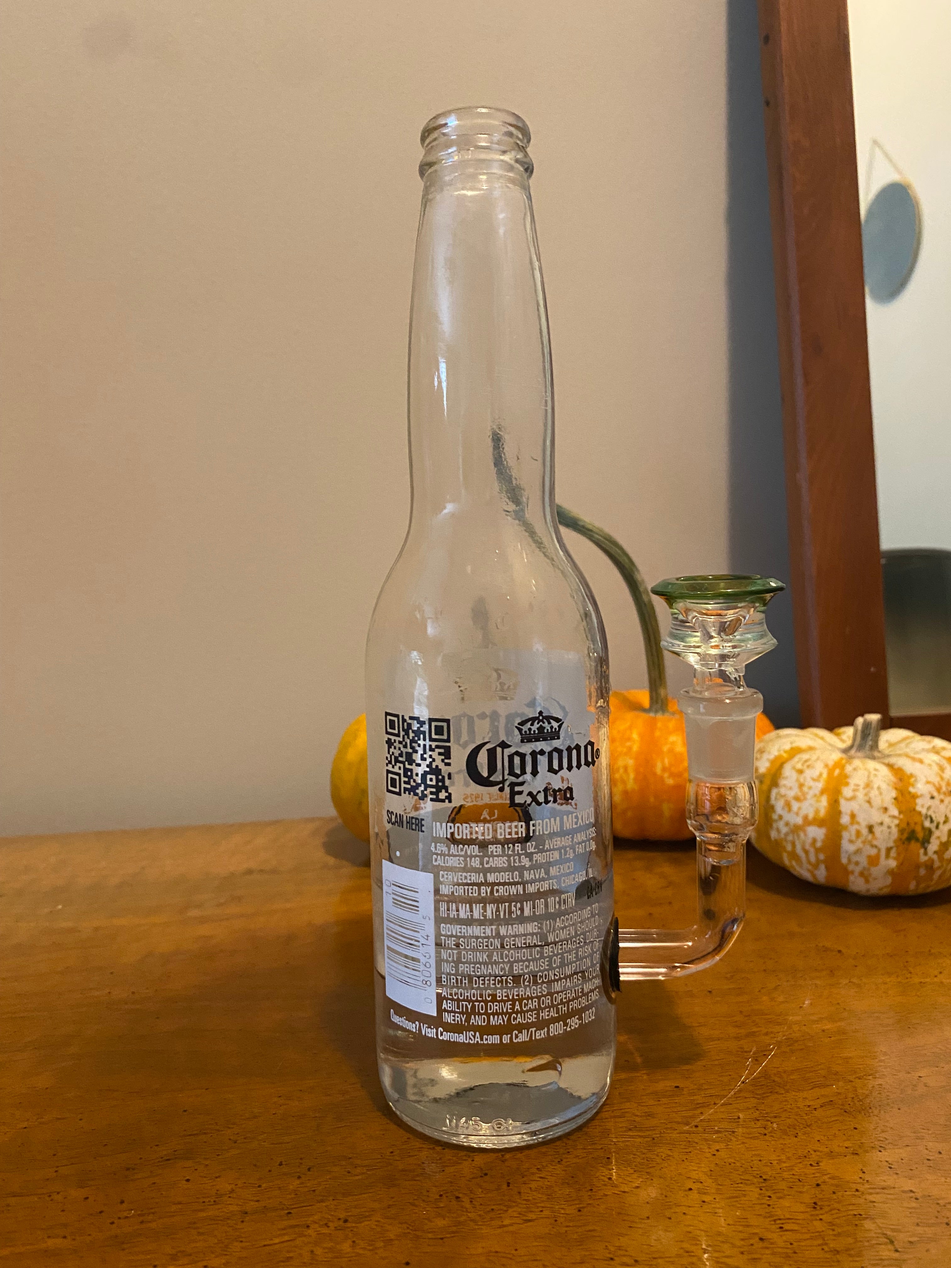 Corona 12oz Bottle Bong/Water Pipe