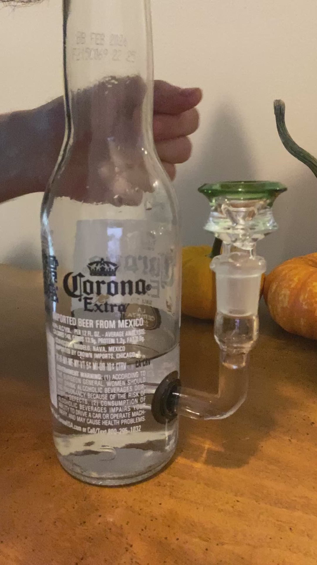 Corona 12oz Bottle Bong/Water Pipe