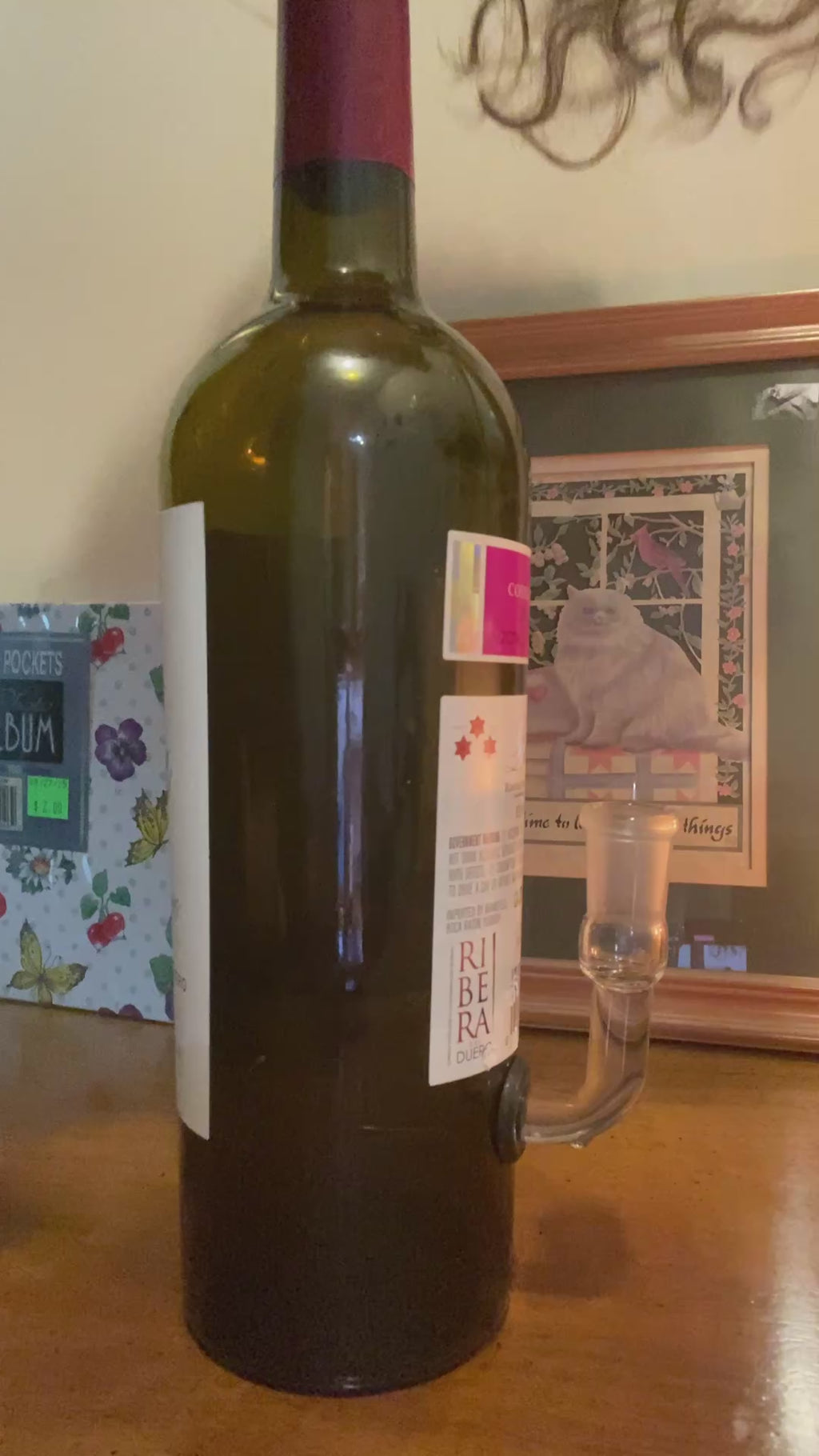 Bela Wine Bottle Glass Bong / Waterpipe